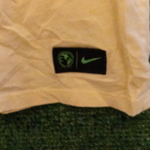 NIKE CLUB AMERICAS MENS T SHIRT LIGHT YELLOW BLUE LOGO SOCCER TEE SIZE MEDIUM - Picture 2 of 7